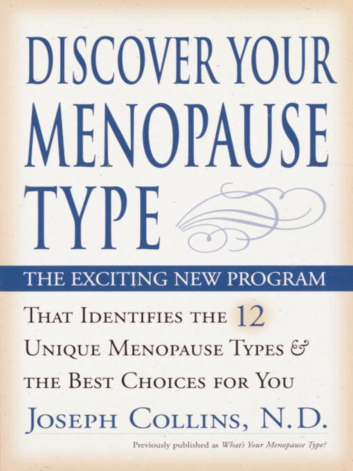 Title details for Discover Your Menopause Type by Joseph Collins - Available